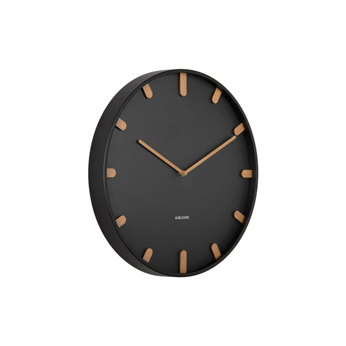 Karlsson wandklok Grace - zwart - Ø40cm