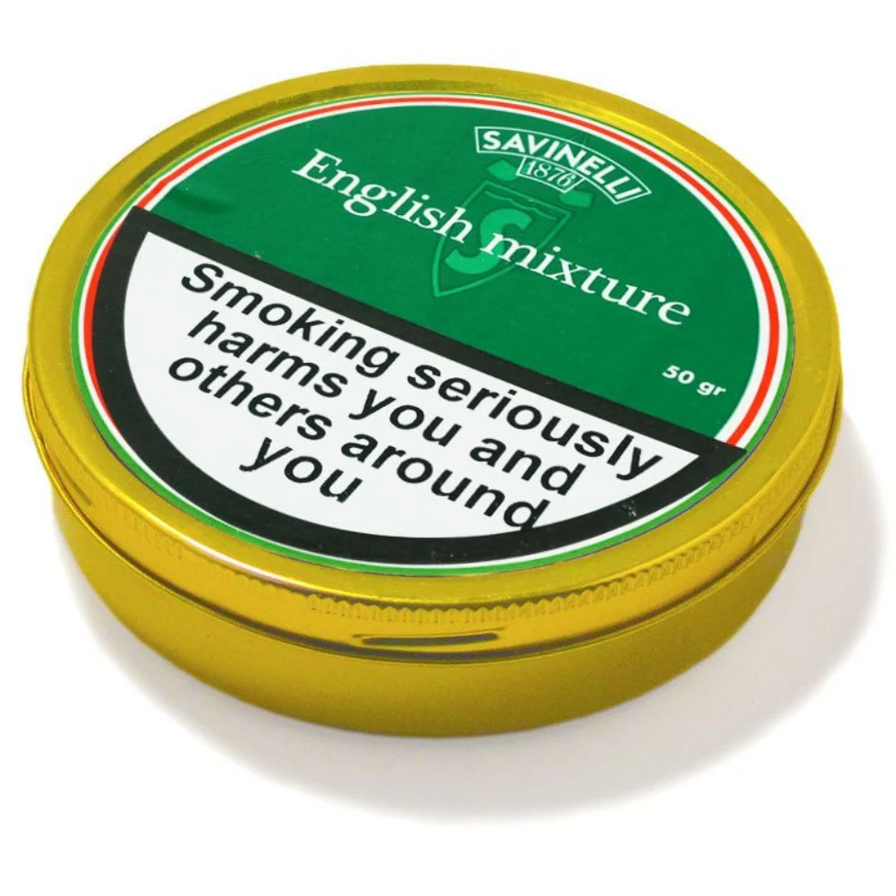 Savinelli English Mixture Pipe Tobacco 50g Tin