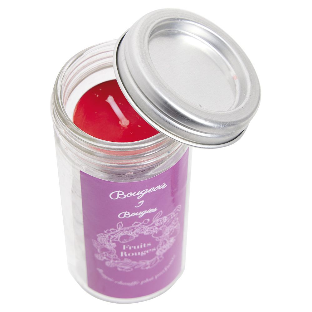 Bougeoir verre   9 bougies chauffe-plats parfumées