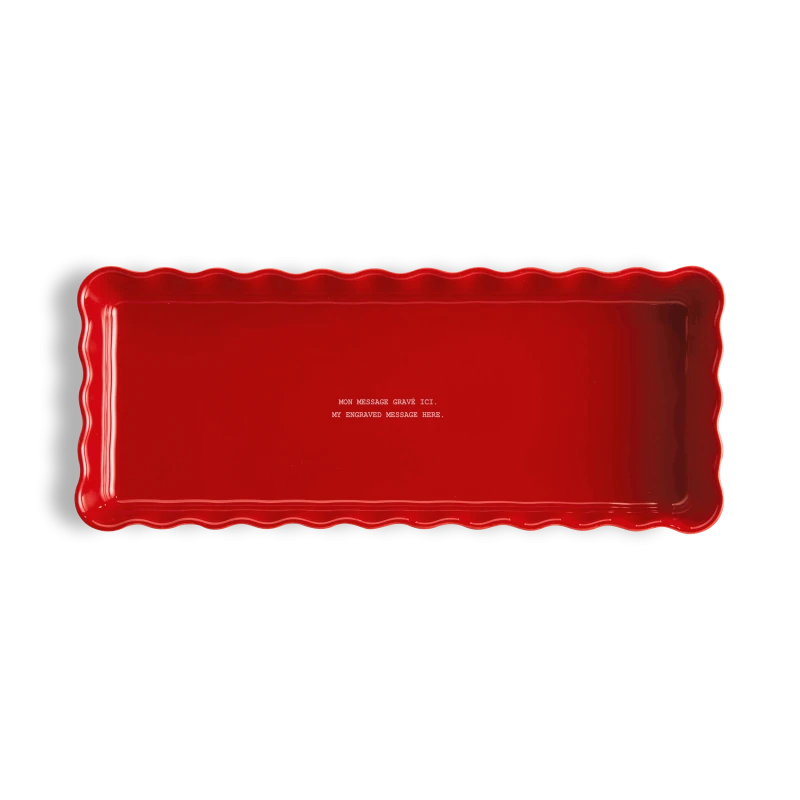 Long Plat à Tarte 15 x 36cm | 6-8 pers | à personnaliser