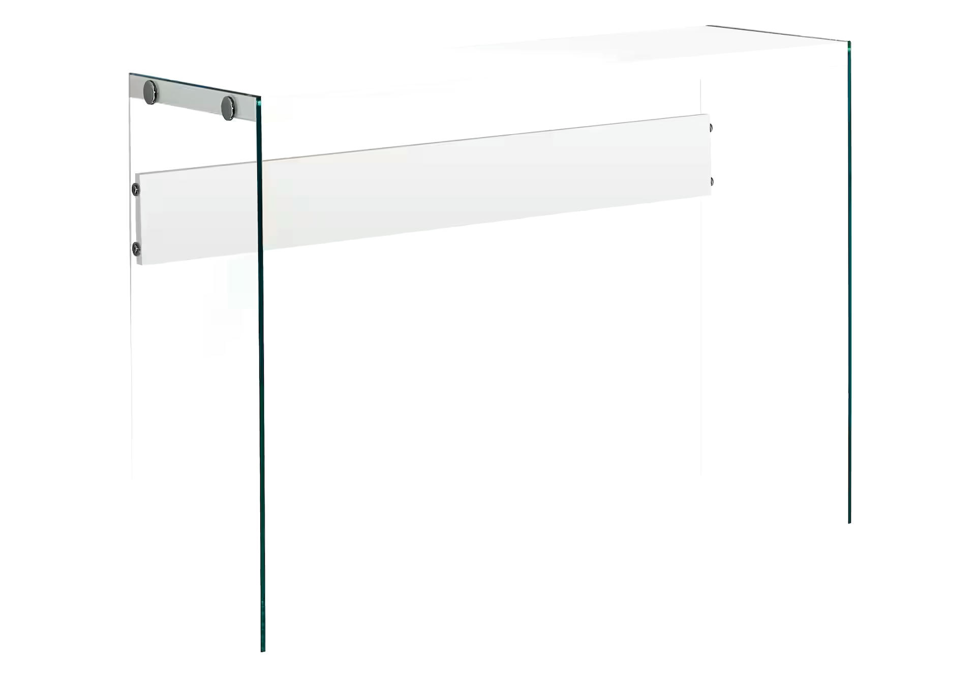Monarch Hallway/Sofa Accent Console Table With Glass Legs