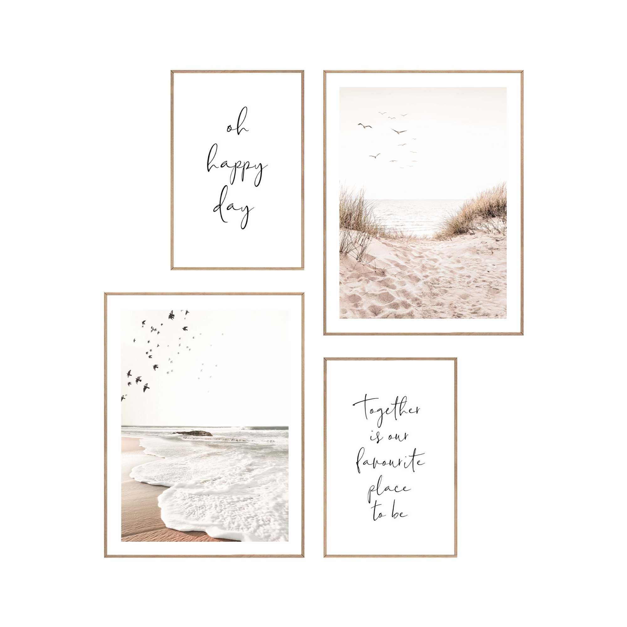 Reinders - Botanic Beach Mix & Match Set B2 - Schilderijen set 30x40 c