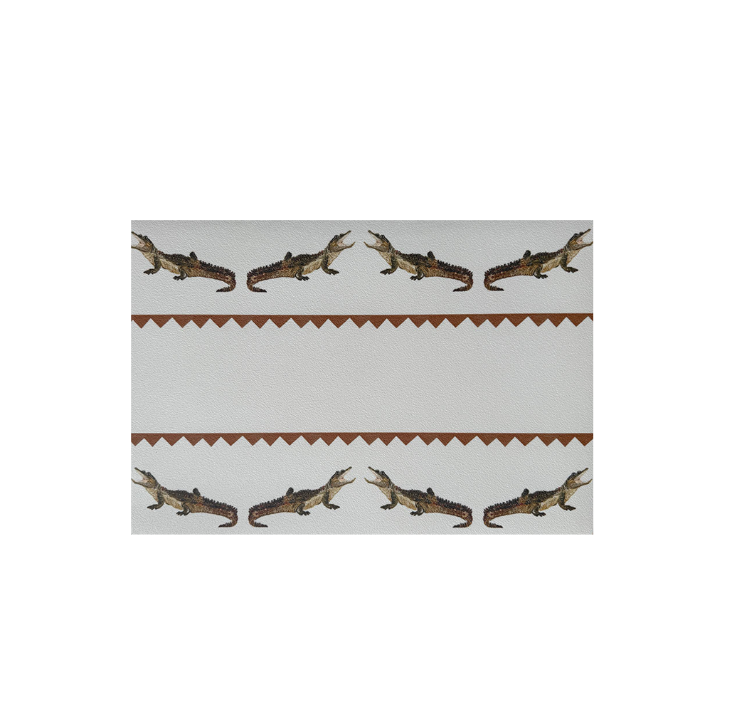 Catchii Placemat Crocodile Sam terracotta