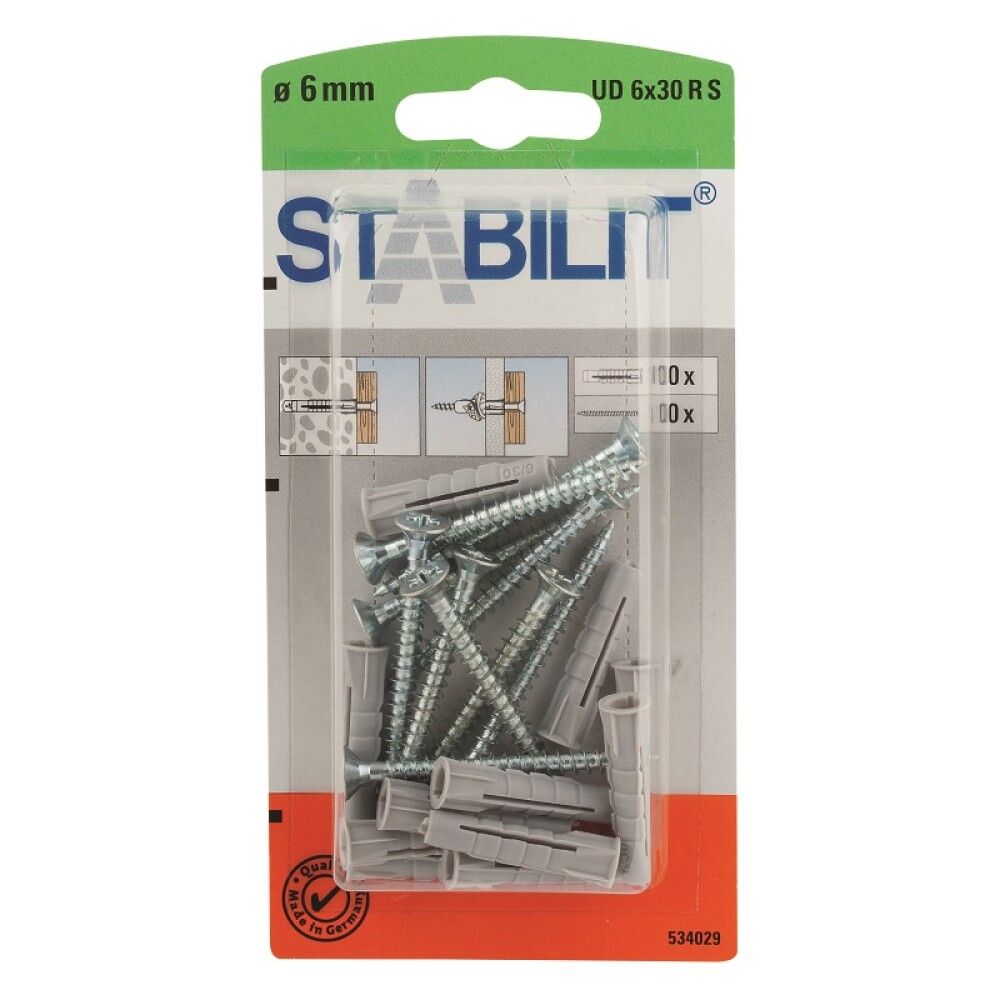 UNIVERSALPLUGG STABILIT 6X30MM 10STK