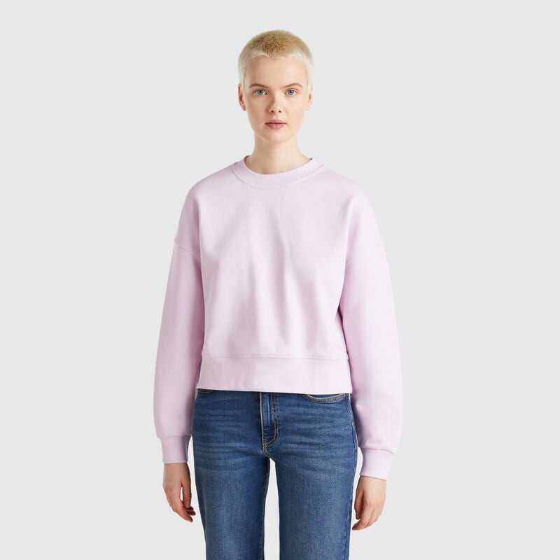 100% cotton sweatshirt with logo print