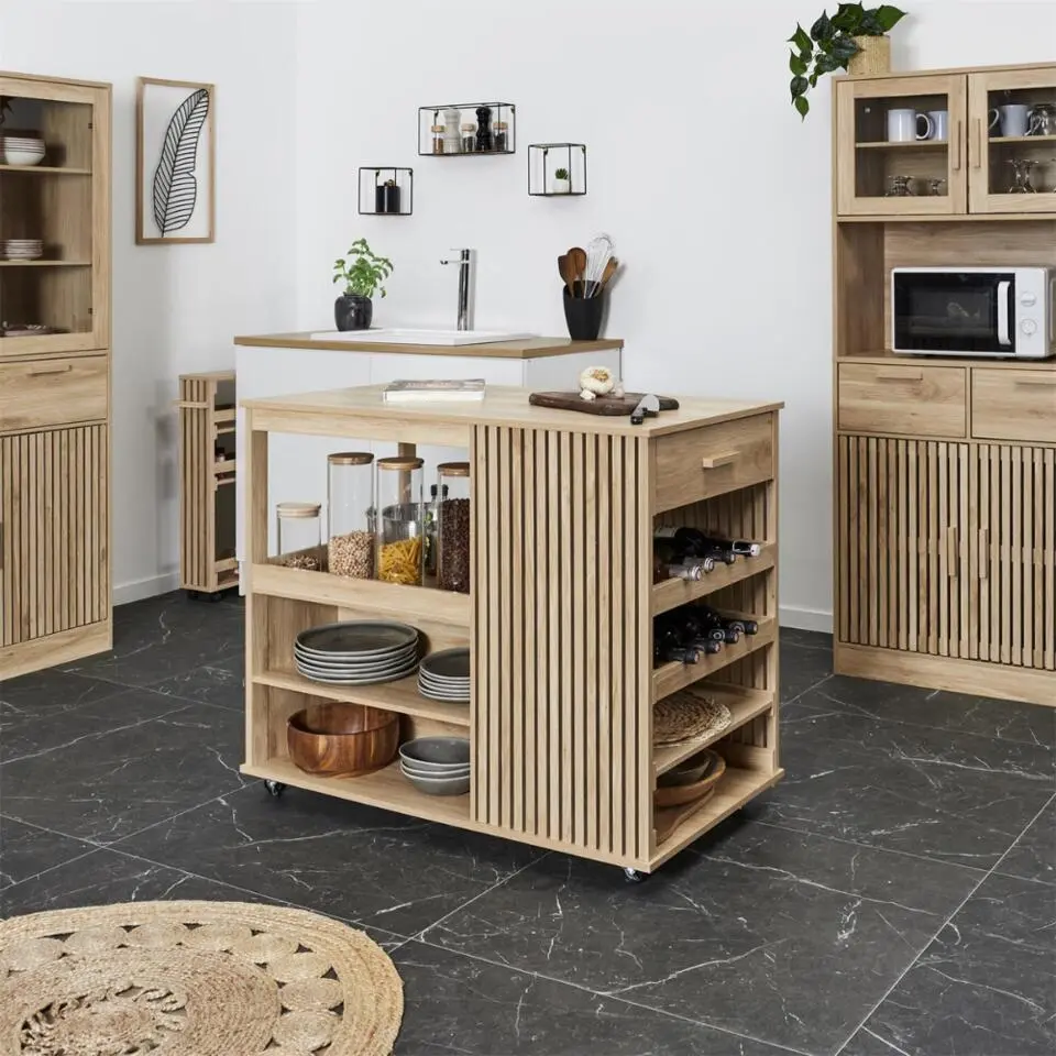 MISOU Keukeneiland Klaus - Bruin