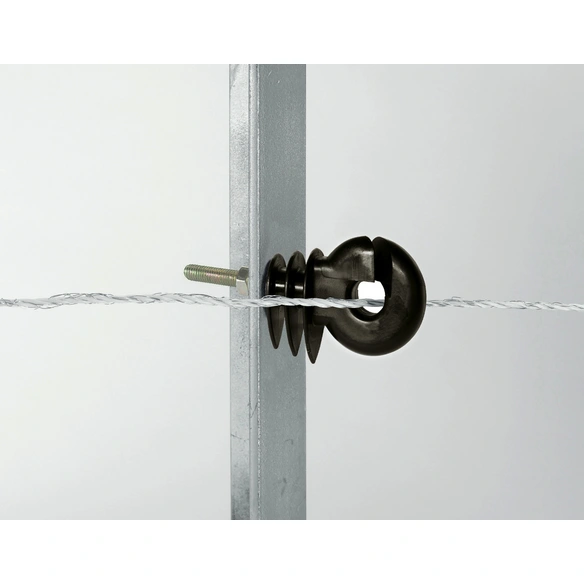 Ringisolator, für Weidezaun, Kunststoff / Metall