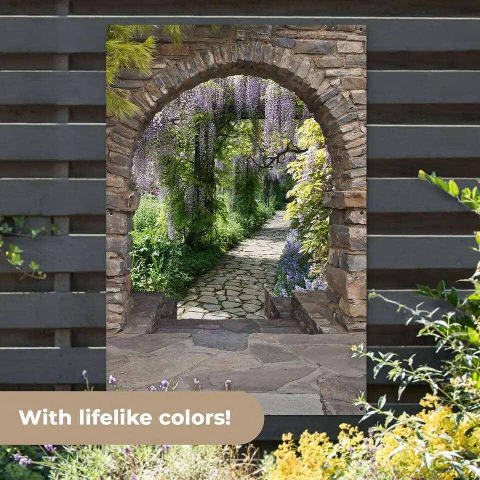 MuchoWow Tuinposter 120x180cm Bos Doorkijk Stenen Pad