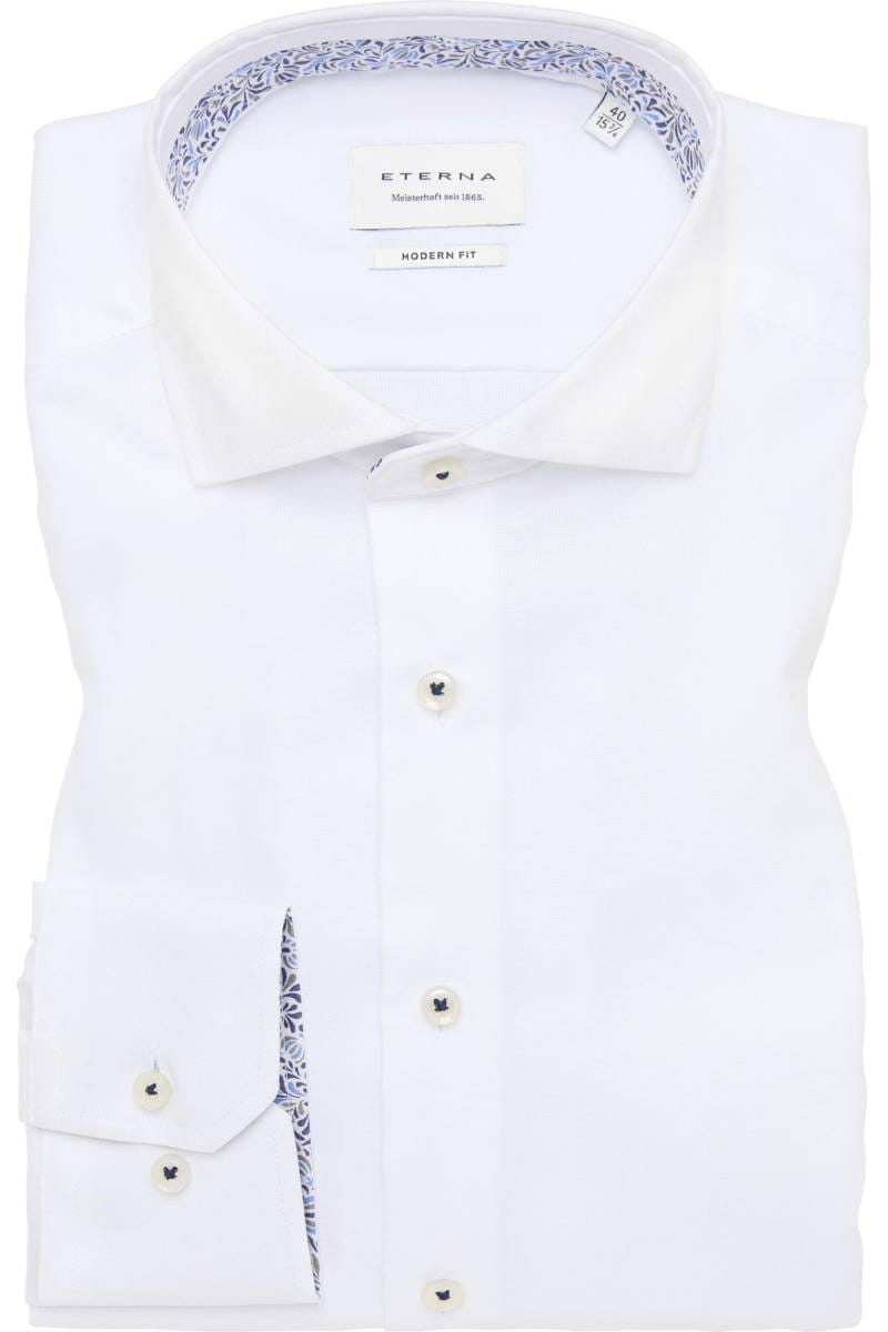 ETERNA Modern Fit Hemd weiss, Einfarbig