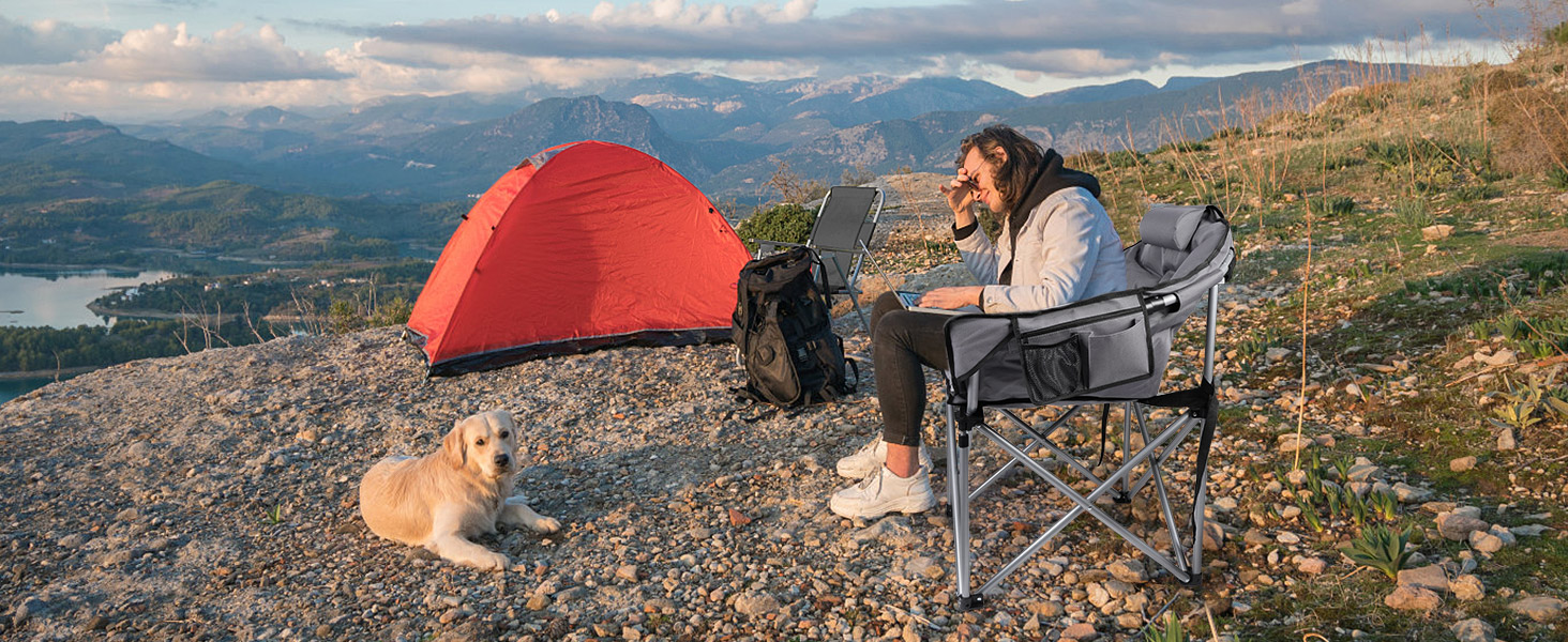 heated camping chair