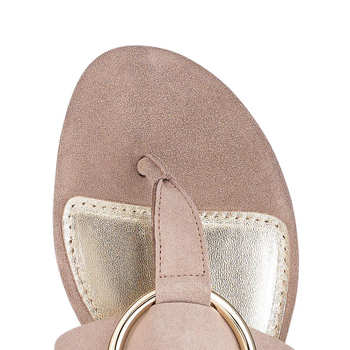 Russell & Bromley FLAT TRICK Ring Trim Flat Sandal