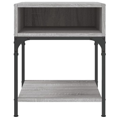 NNEVL Bedside Table Grey Sonoma 40x41x50 cm Engineered Wood