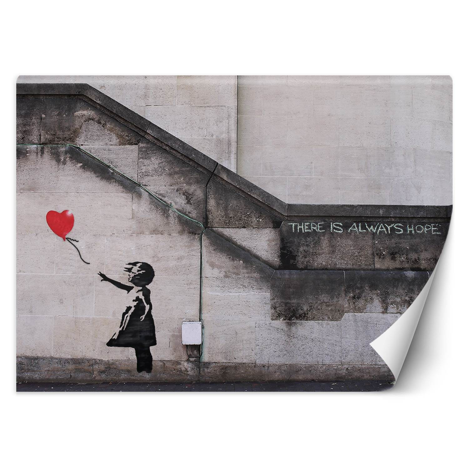 Feeby Fototapeta, Dziewczynka z balonikiem Banksy graffiti 150x105