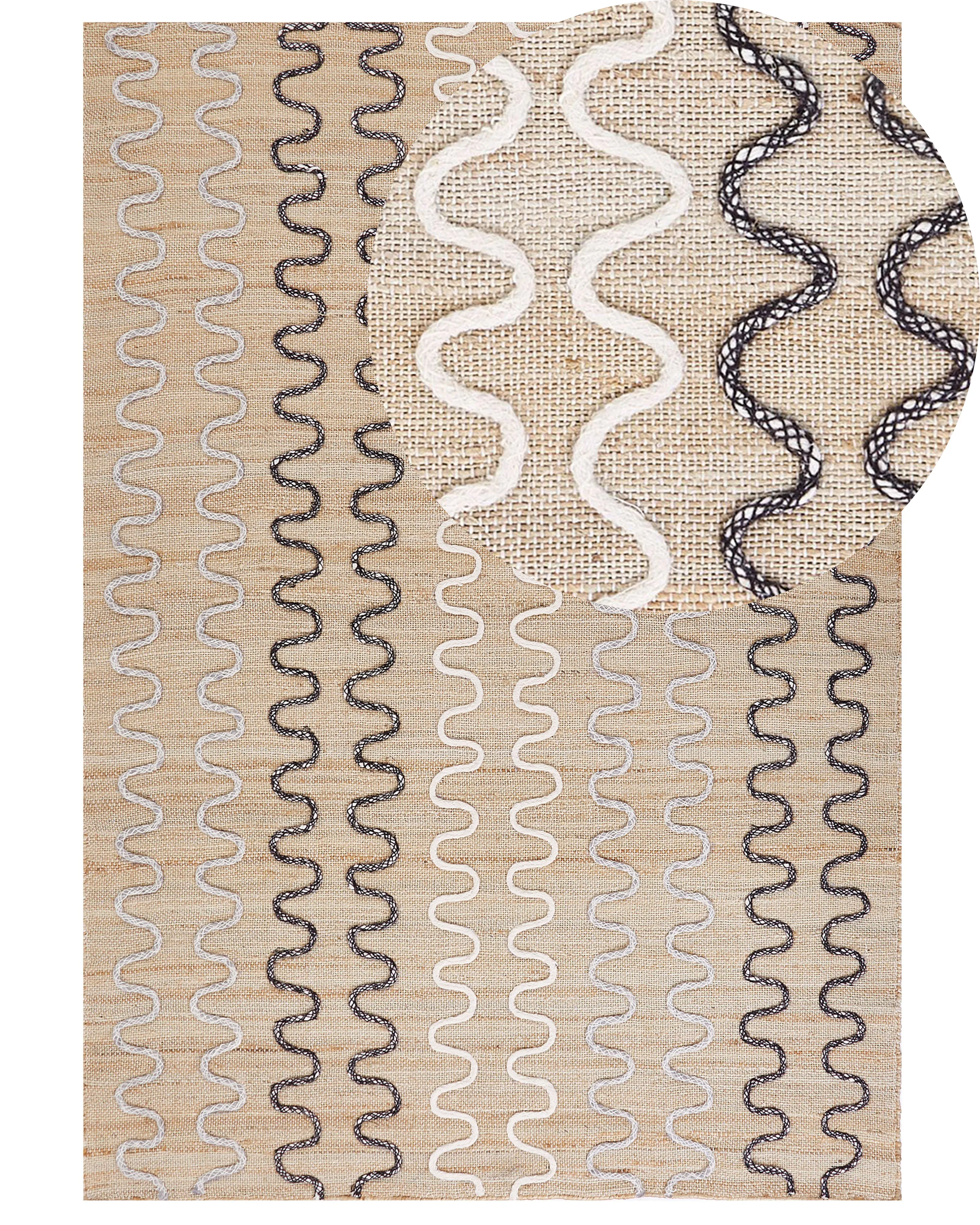 Rug SOGUT Beige 140 x 200 cm Jute