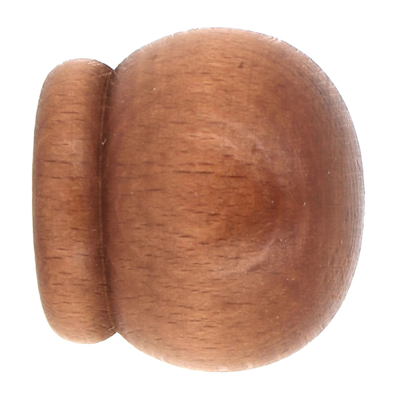 Embout de fermeture pour tringle en bois Anglais merisier Ø 28 mm 2 pièces MOBOIS