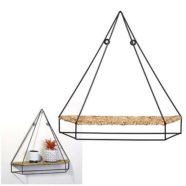 Etagère murale design métal et corde Natural Living