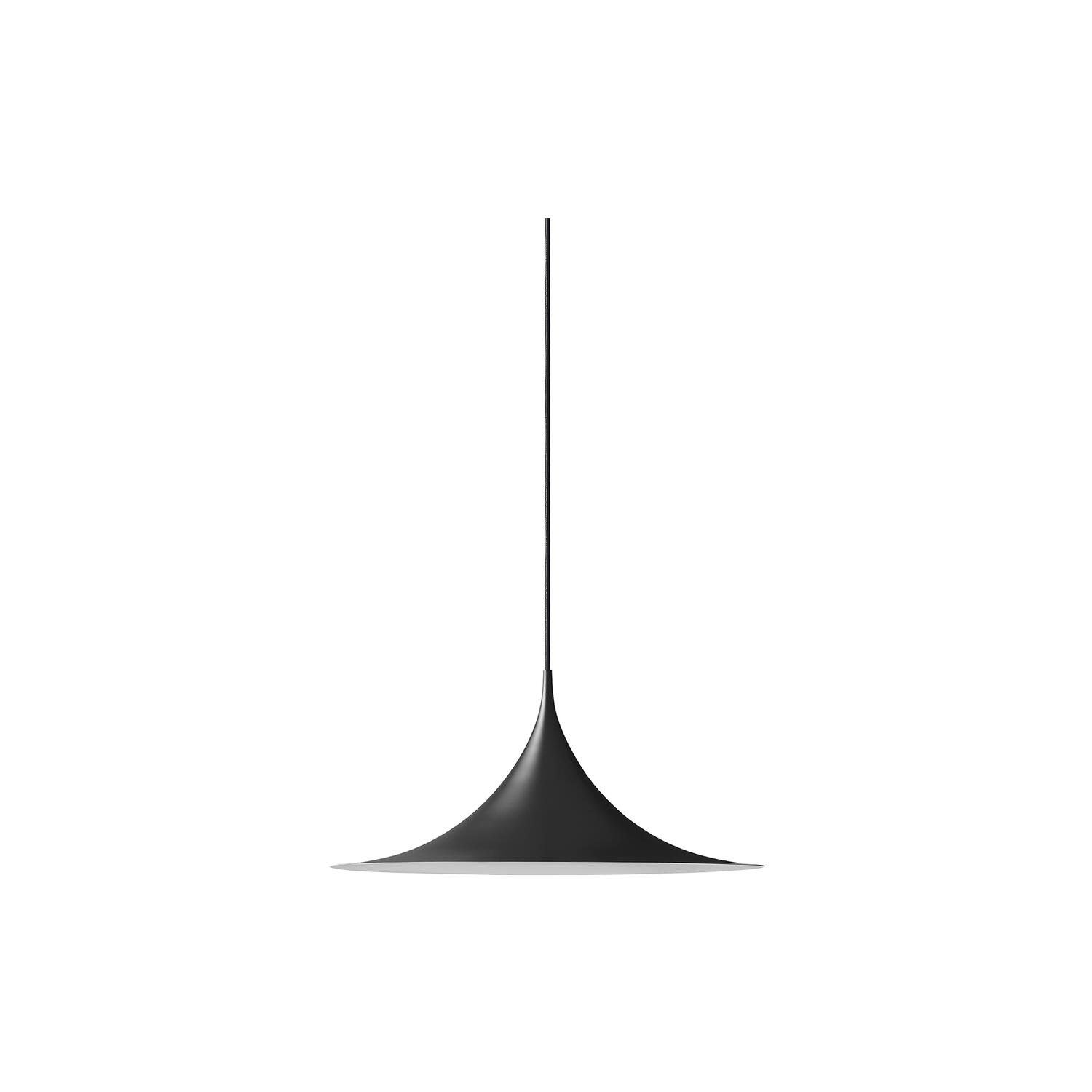 Semi Pendant, black semi matt