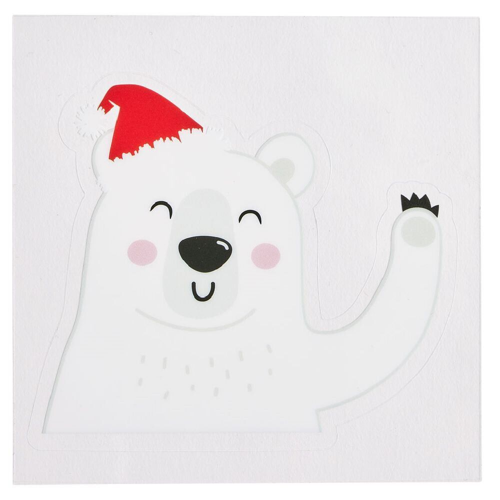 Décoration fenêtre et mur No&euml;l adhésive personnage (3 modèles)