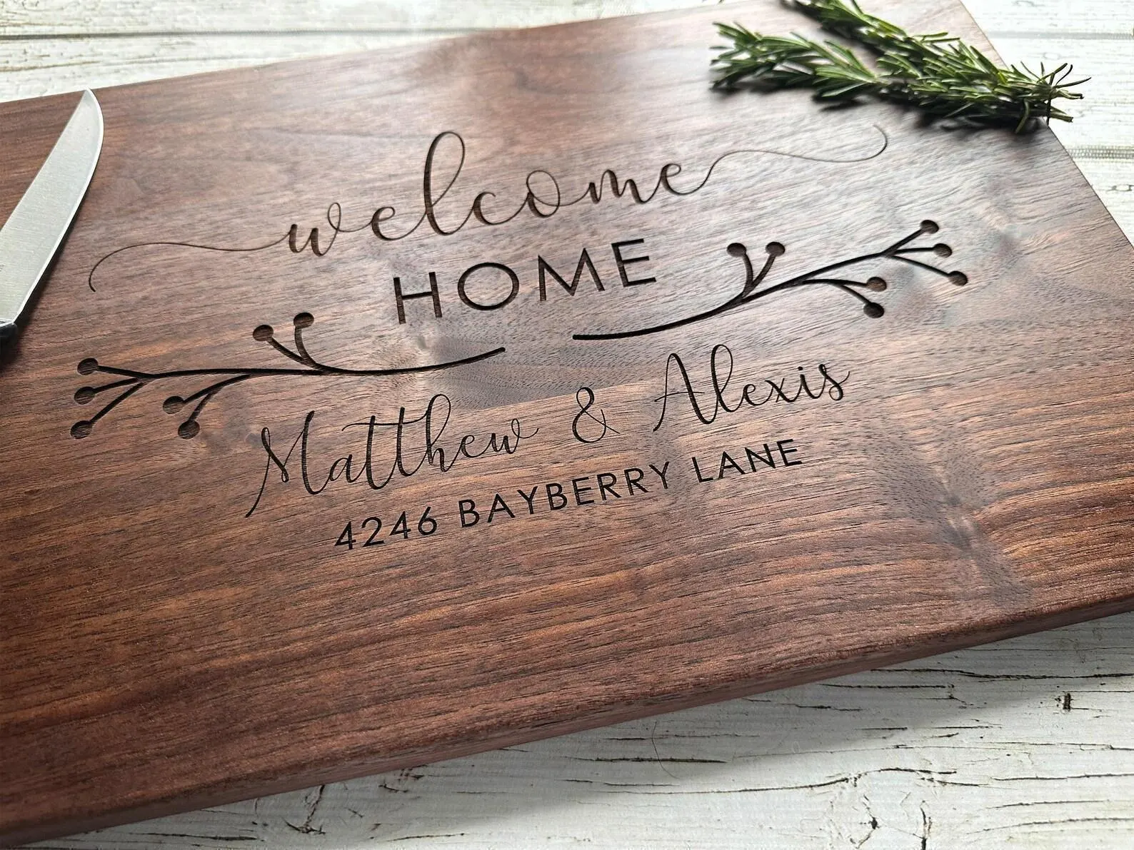 Real Estate Closing Gift, Housewarming Gift, New Home Gift, Personalized Cutting Board, Wood Cutting Board, Logo Advertising, Realtor
