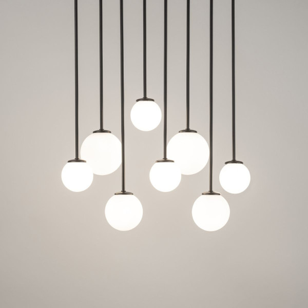 Lampa wisząca czarno-biała Tulia 8xG9x12W wym: 90x56x19 cm Sigma Lighting