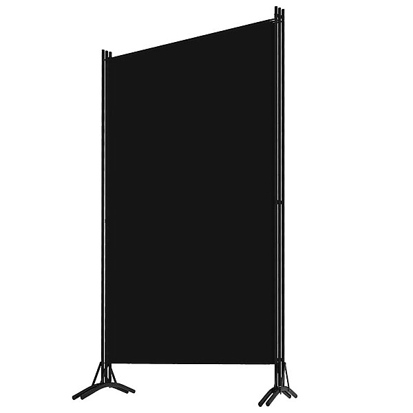 Cloison de séparation 3 panneaux Noir 260x180 cm vidaXL