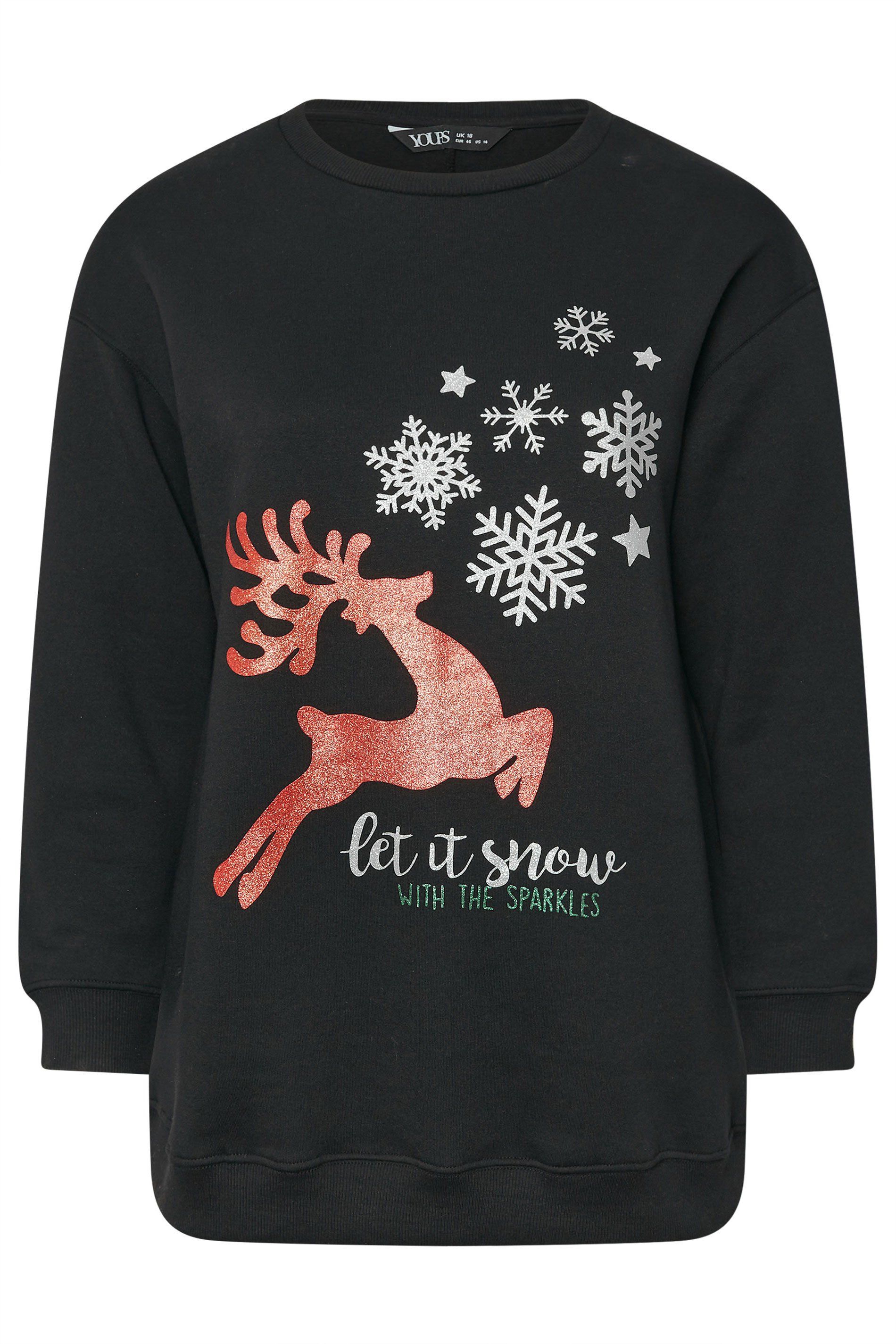 Yours Reindeer Printed Sweatshirt
