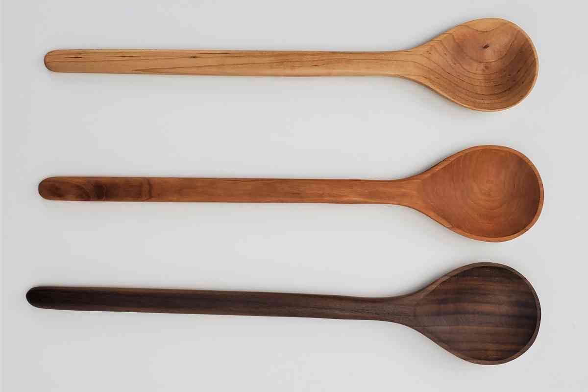Walnut Spoon Long Handle for Deep Stock Pots