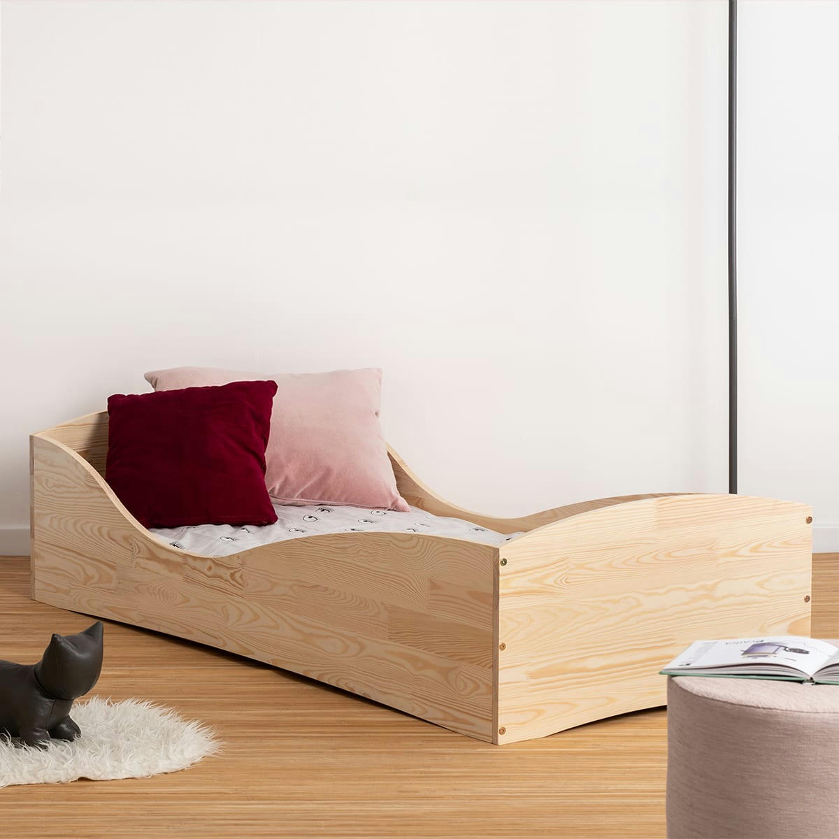 ZOÉ - Lit 70x140 sommier inclus naturel