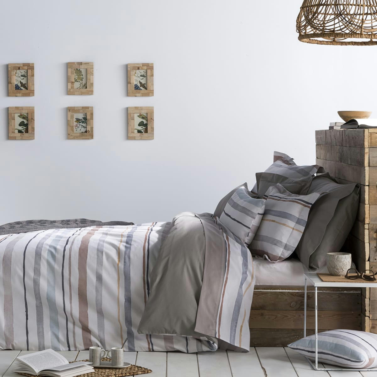 ETHAN HDC - Housse de couette en coton bicolore  140x200