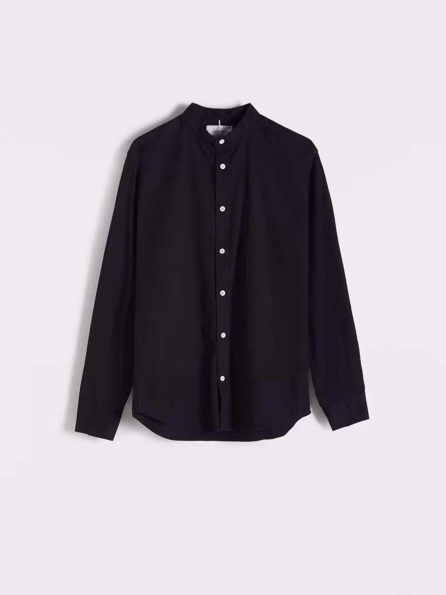 Super Slim Fit Shirt With Stand Up Collar