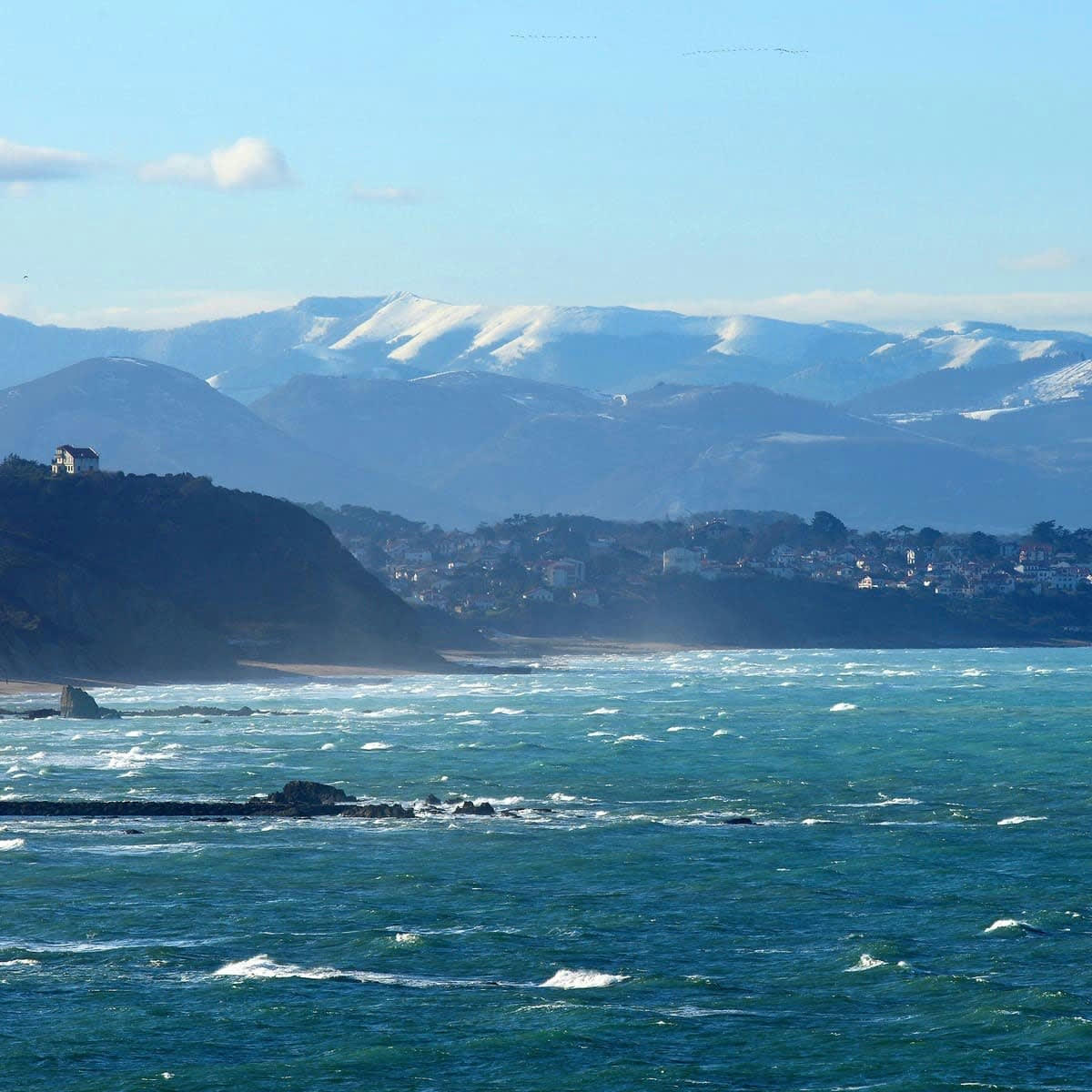 MONTAGNE - Tableau sur toile Pyrénées 30x30 cm