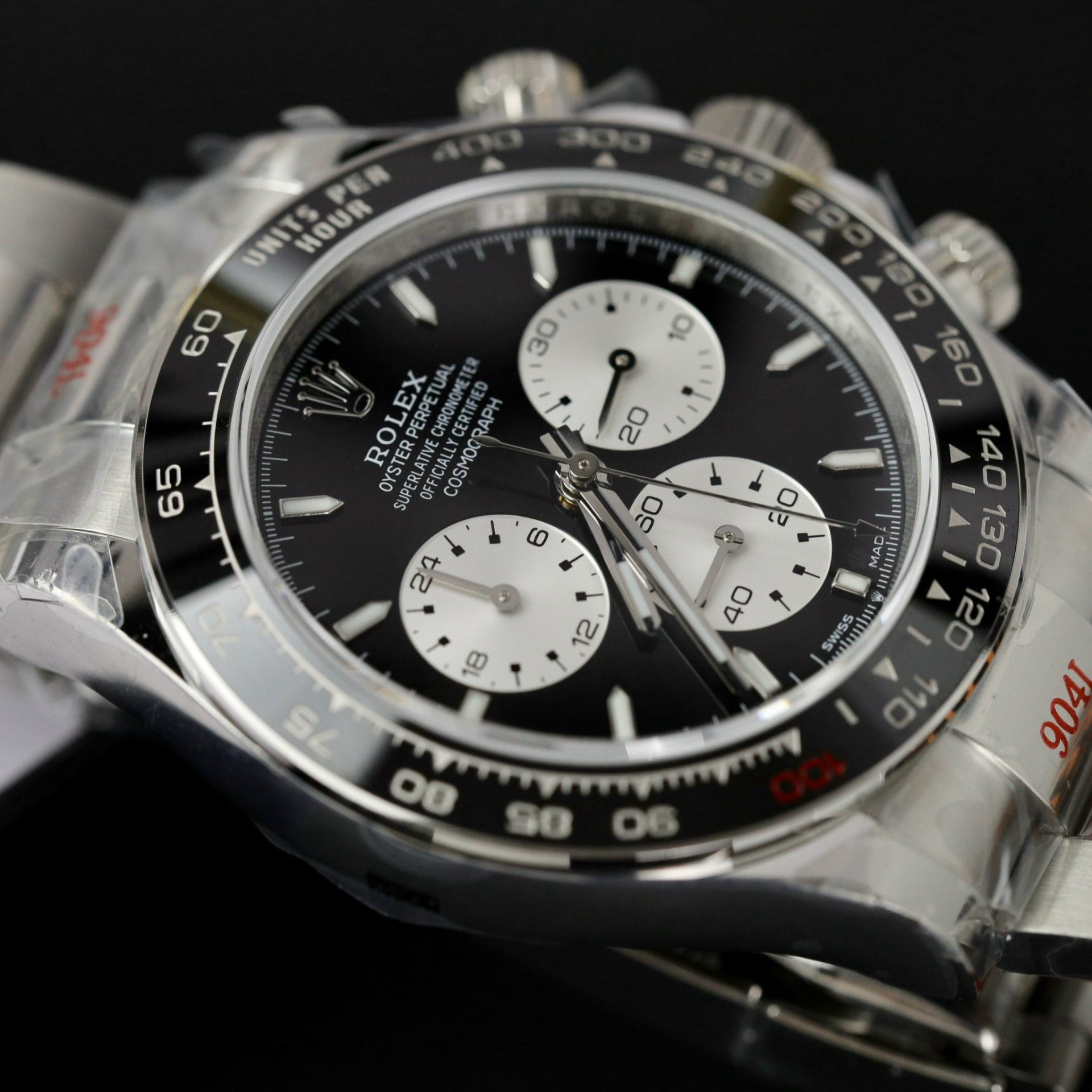 Rolex Daytona 126529LN 904L Steel Black Dial 40mm Oyster Super Clone