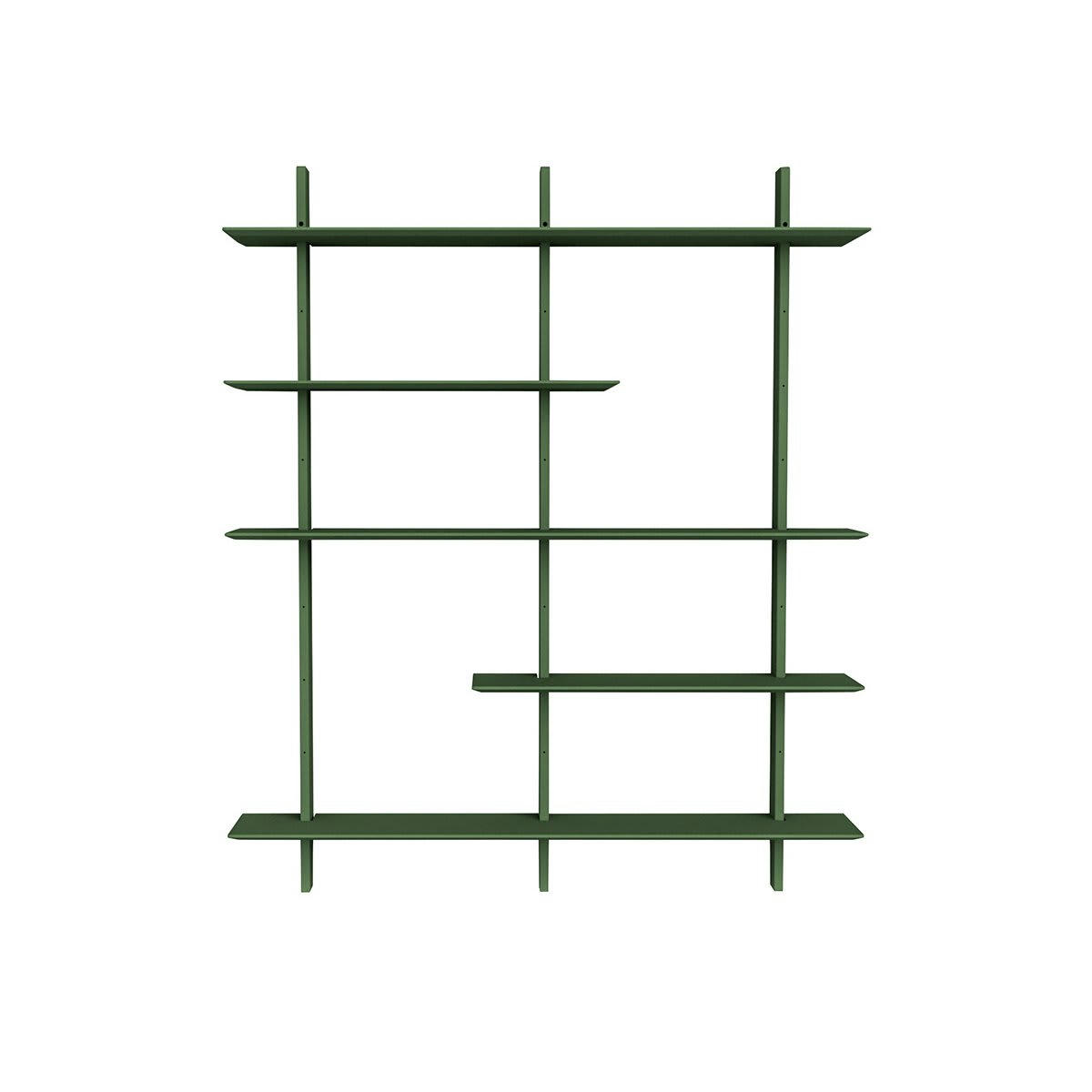 SADIL - Grande étagère design murale 190x162cm vert