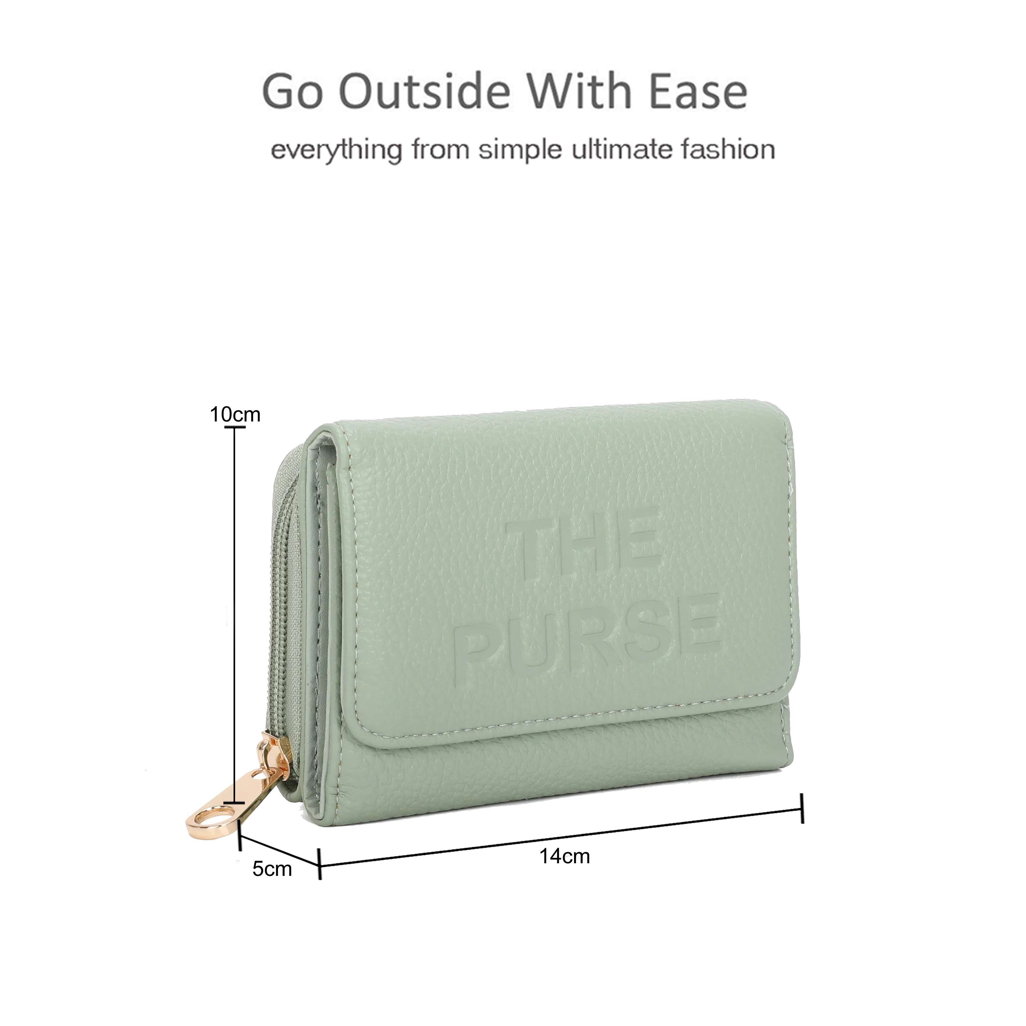 Kitise Small Multipockets Stylish Purse Wallet With Coin Holder