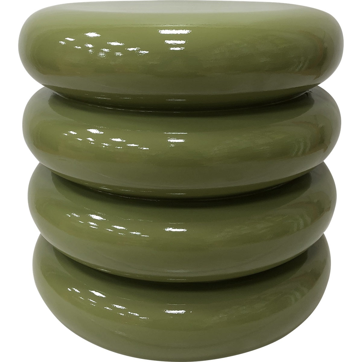 Lesli Living tuintafel Talum - groen - Ø40x40,5cm