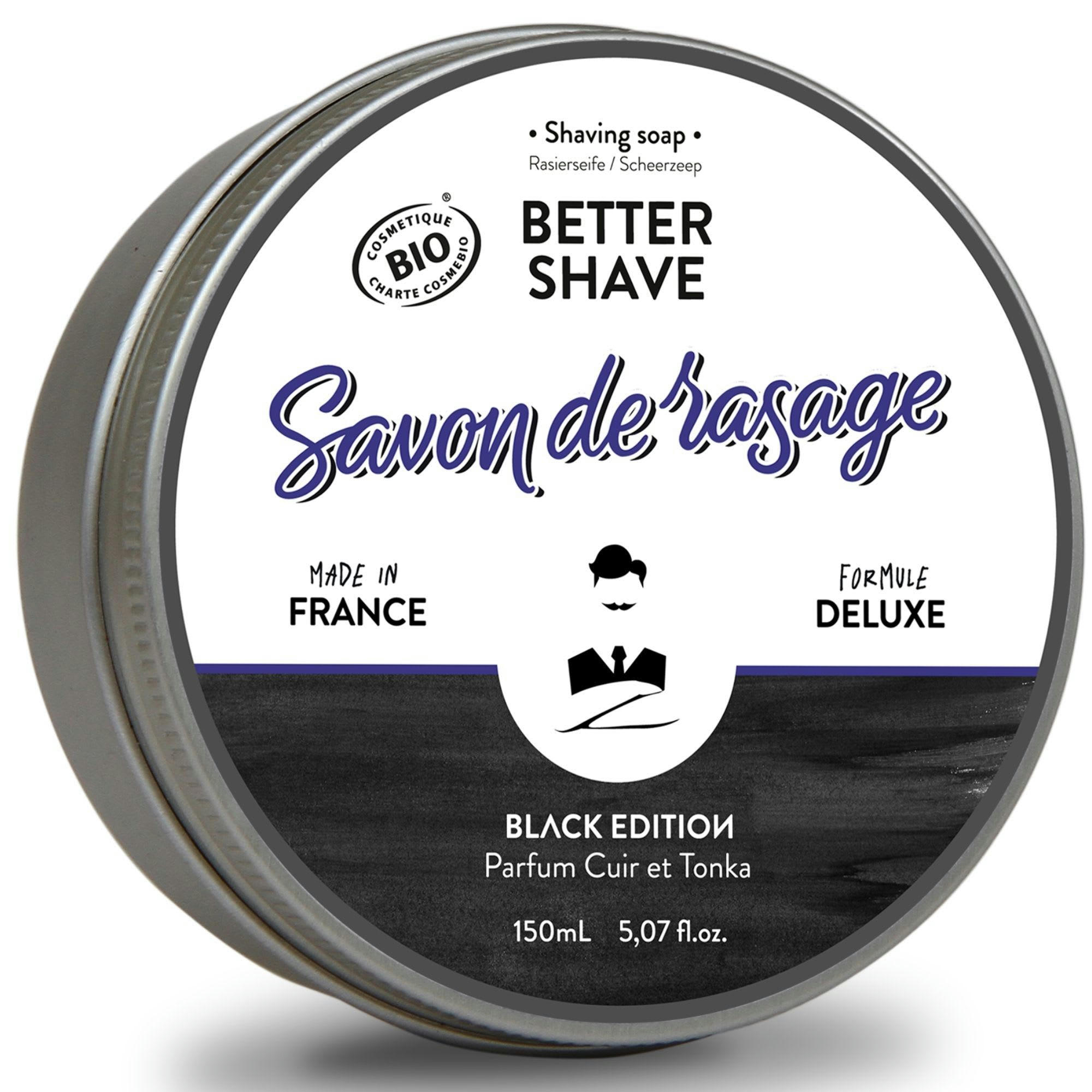 - BETTER SHAVE - Savon de Rasage Black Edition 150 mL