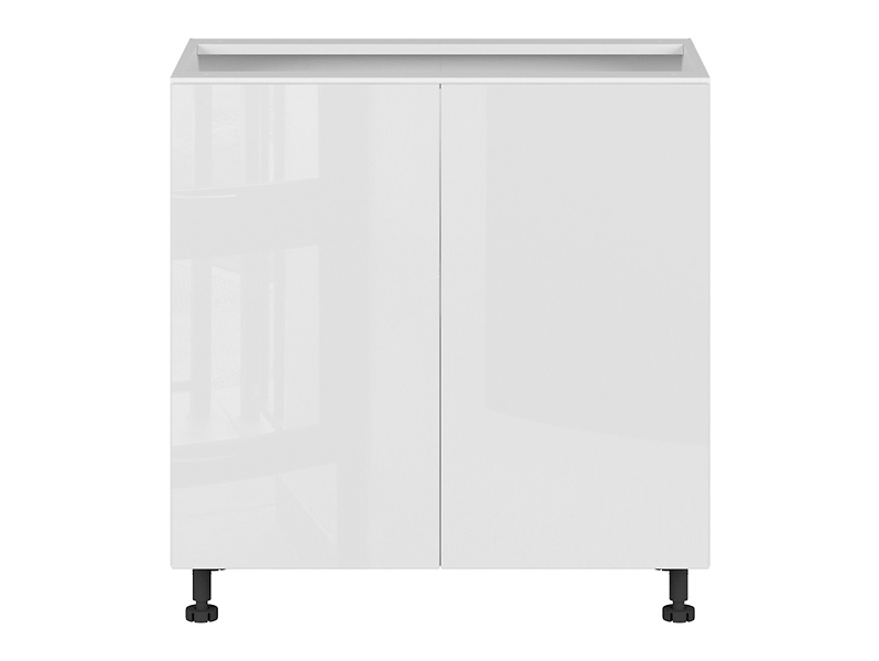 Szafka kuchenna dolna Top Line 80 cm dwudrzwiowa biały połysk