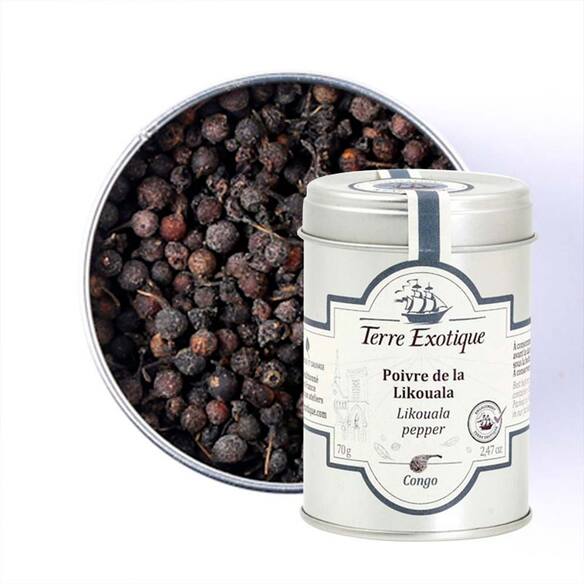 Poivre noir de La Likouala 70 g - Terre Exotique