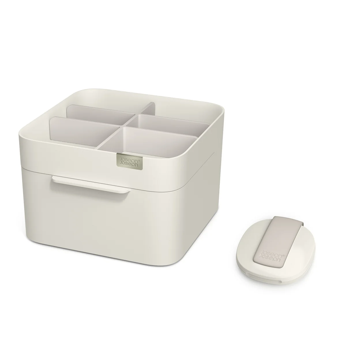 Joseph Joseph - Make Me up Set, Compact Spiegel und Cosmetic Organiser-Set, shell