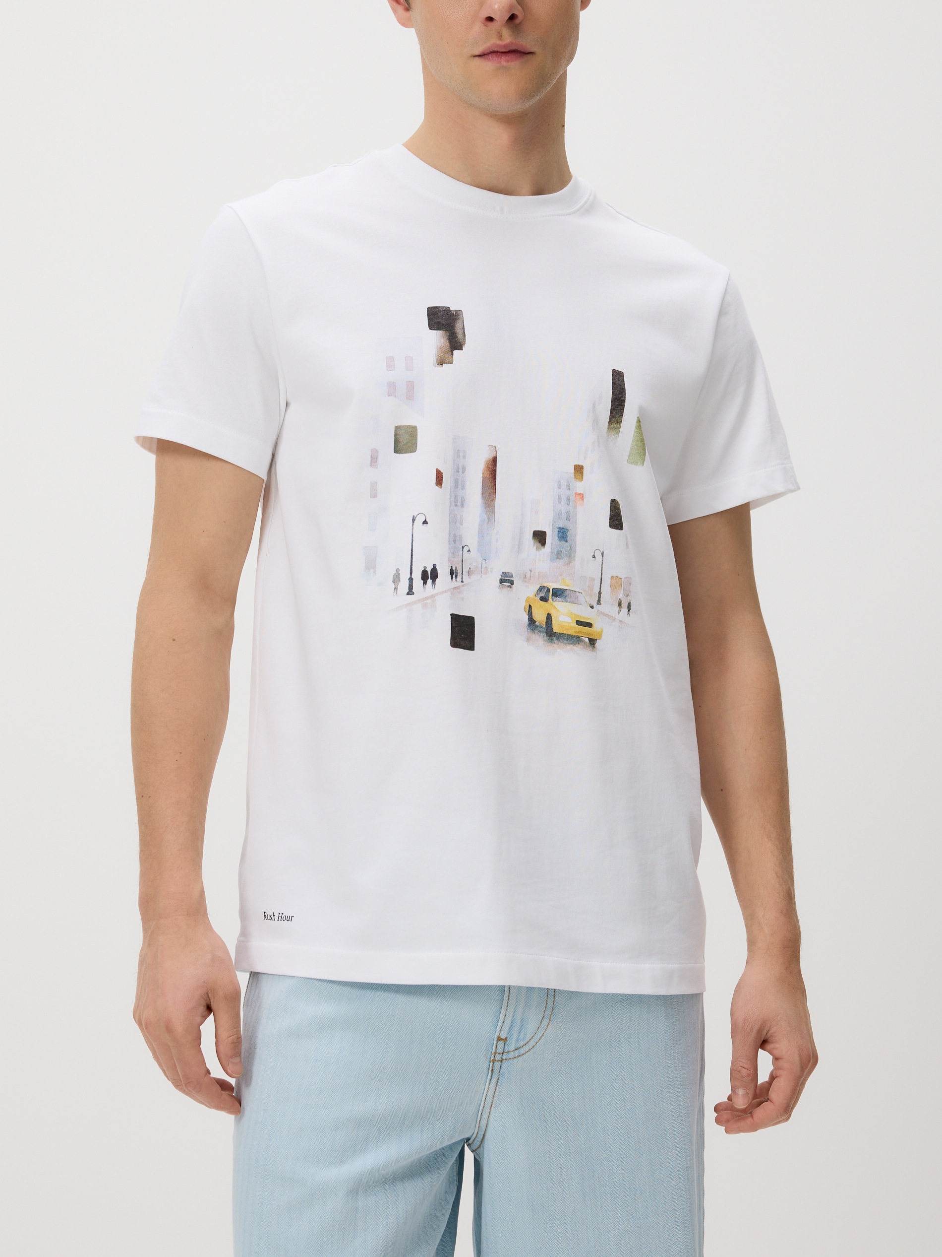 T-shirt regular z nadrukiem