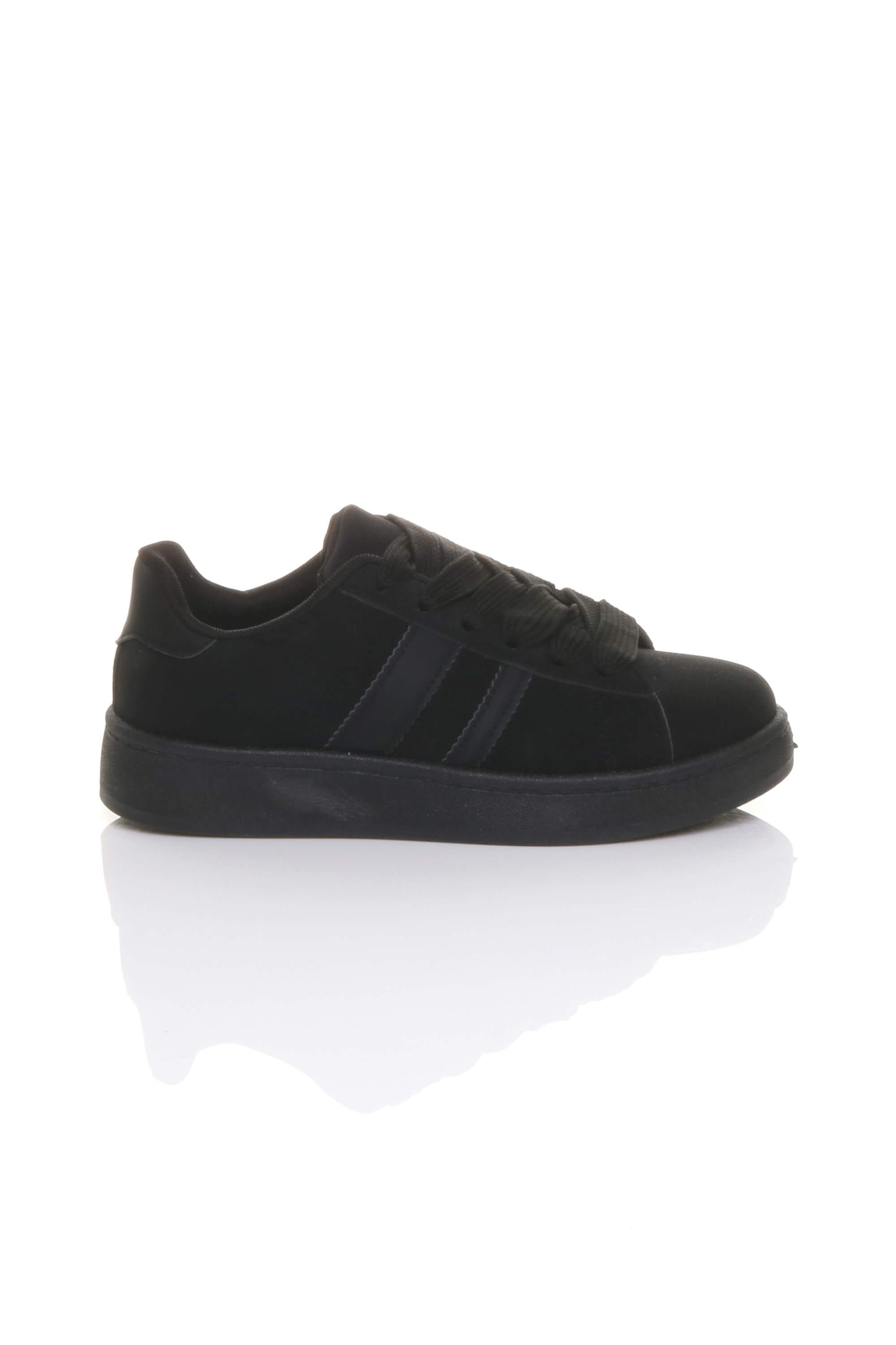 AJVANI Flat Lace Up Casual Skate Shoes Trainers