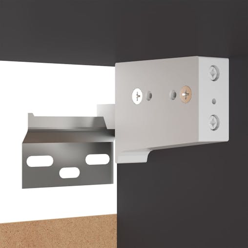 NNEVL Bedside Cabinets 2 pcs Grey 30.5x30x30 cm Chipboard