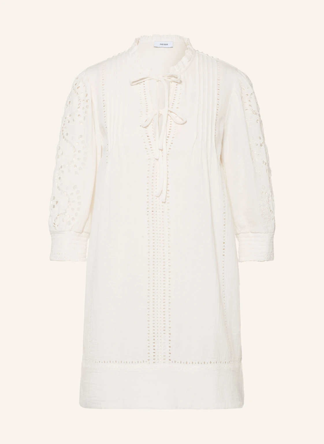 REISS Kleid GIA mit Lochspitze und 3/4-Arm