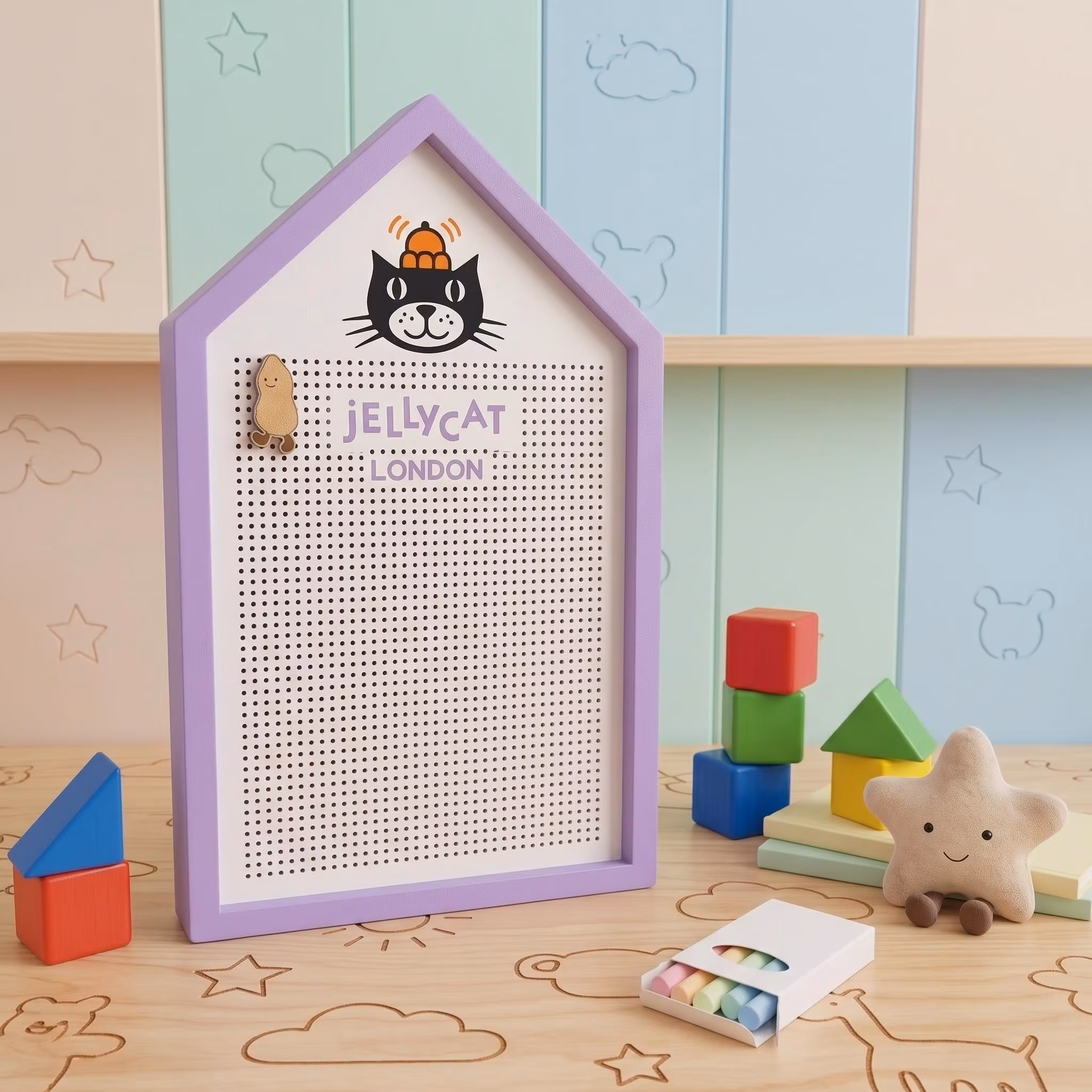 Personalised Jellycat Inspired Pin Board | 35mm Extra-Thick | Pin Badge Display Holder | Kid’s Room Decor