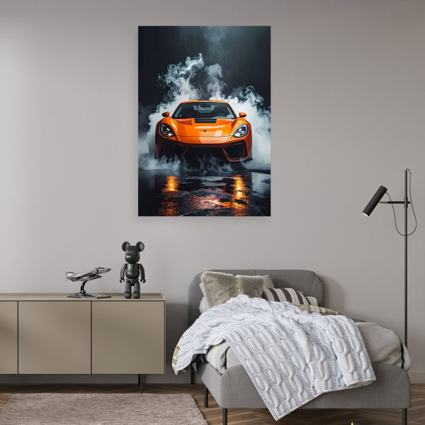 Obraz do biura salonu pokoju nastolatka, Samochód sportowy 20x30