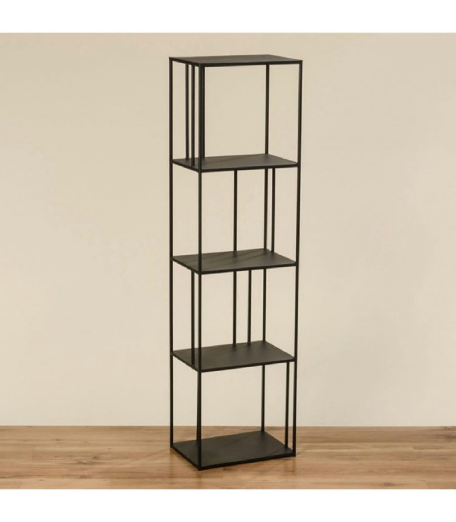 MÉTAL - Étagère métal noir H140cm
