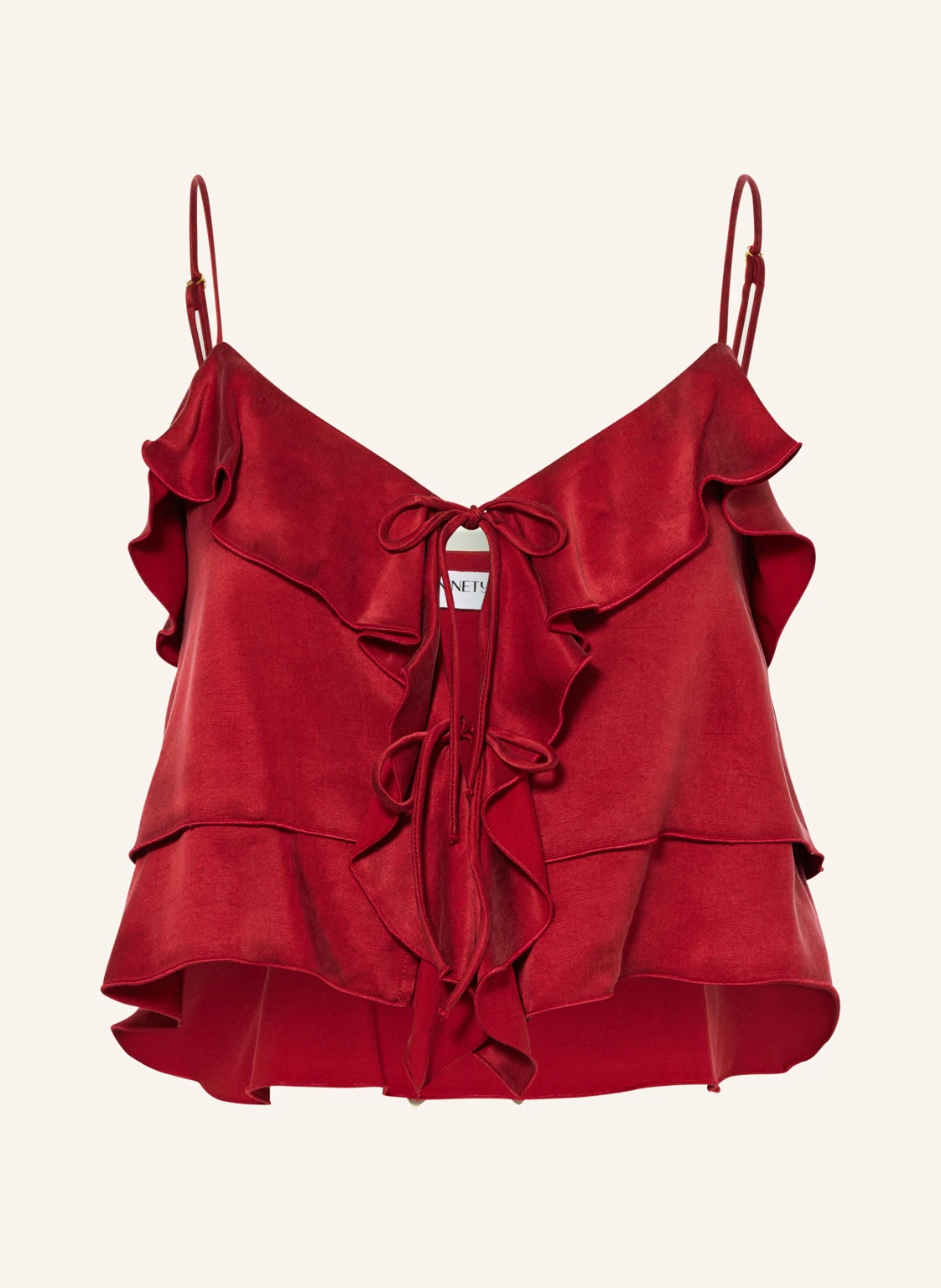NINETY-9 Cropped-Top ROMANTIC mit Volants