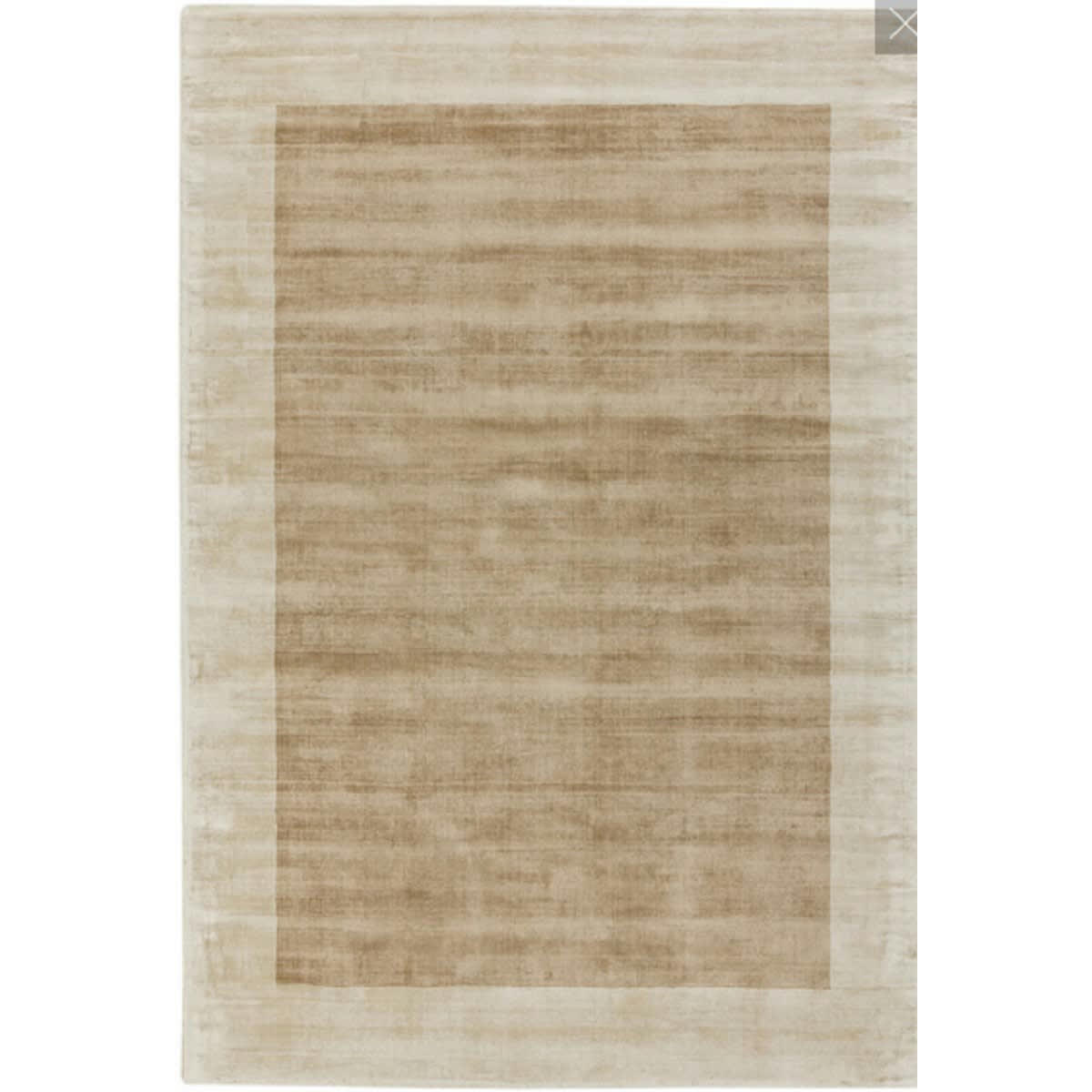 LAME - Tapis à bordures en Viscose Beige clair 160x230 cm