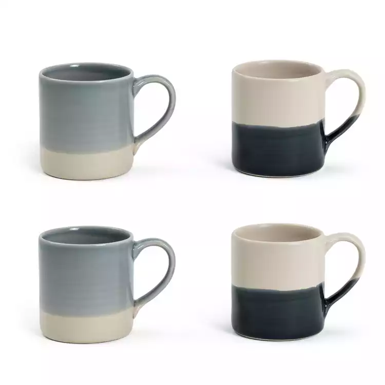 Habitat Artisan Set of 4 Mugs - Blue