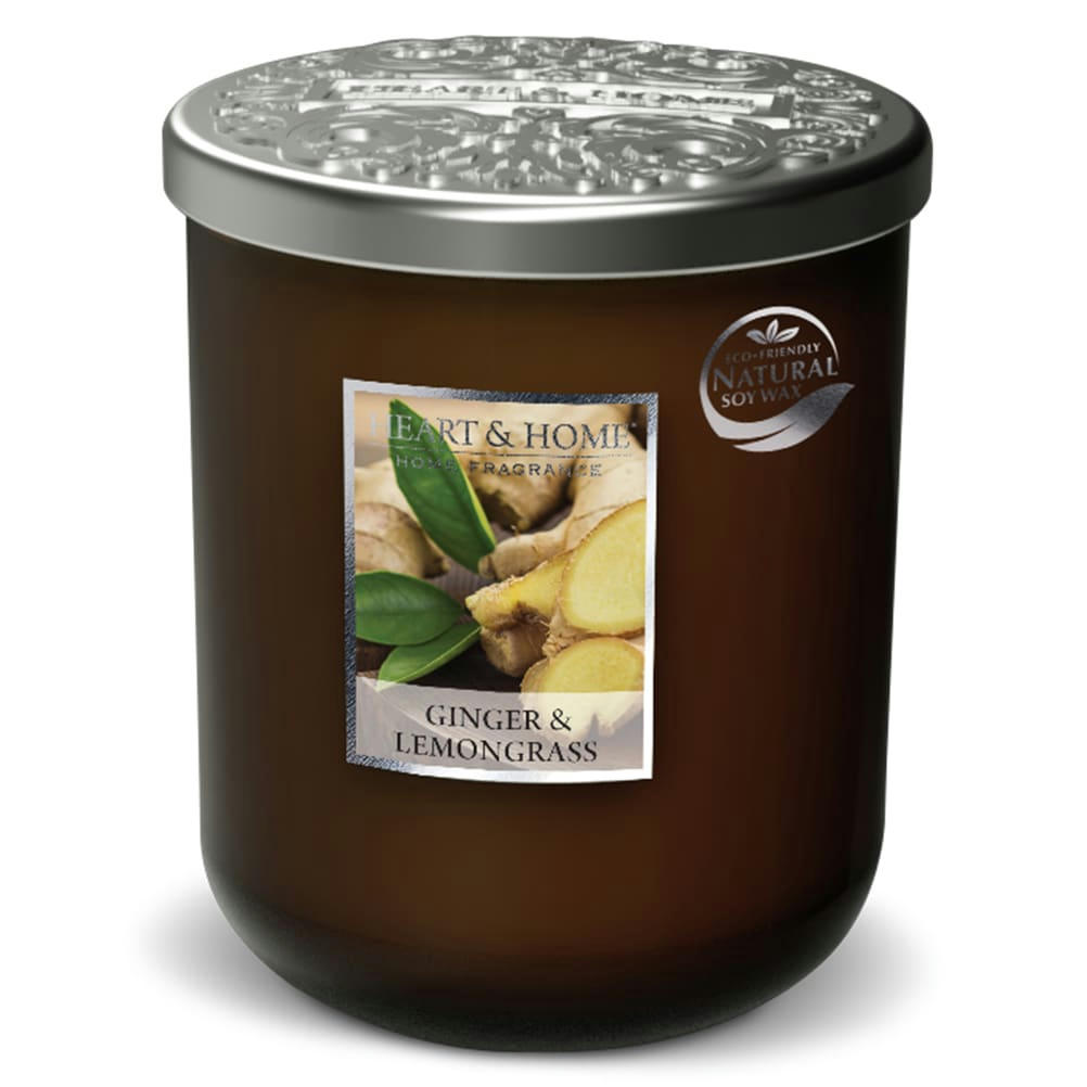 - Grande jarre bougie senteur gingembre et citronnelle